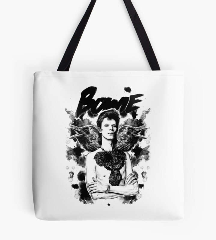 Kljloi986 David Bowie, David Bowie,David Bowie,David Bowie, David Bowie,David Bowie Tote Bag Official David Bowie Merch